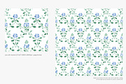 watercolor patterns floral toile, a Pattern Graphic by Patishop Art (Thumbnail 2 of 9)