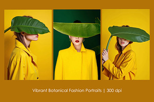 Vibrant Botanical Fashion Portraits