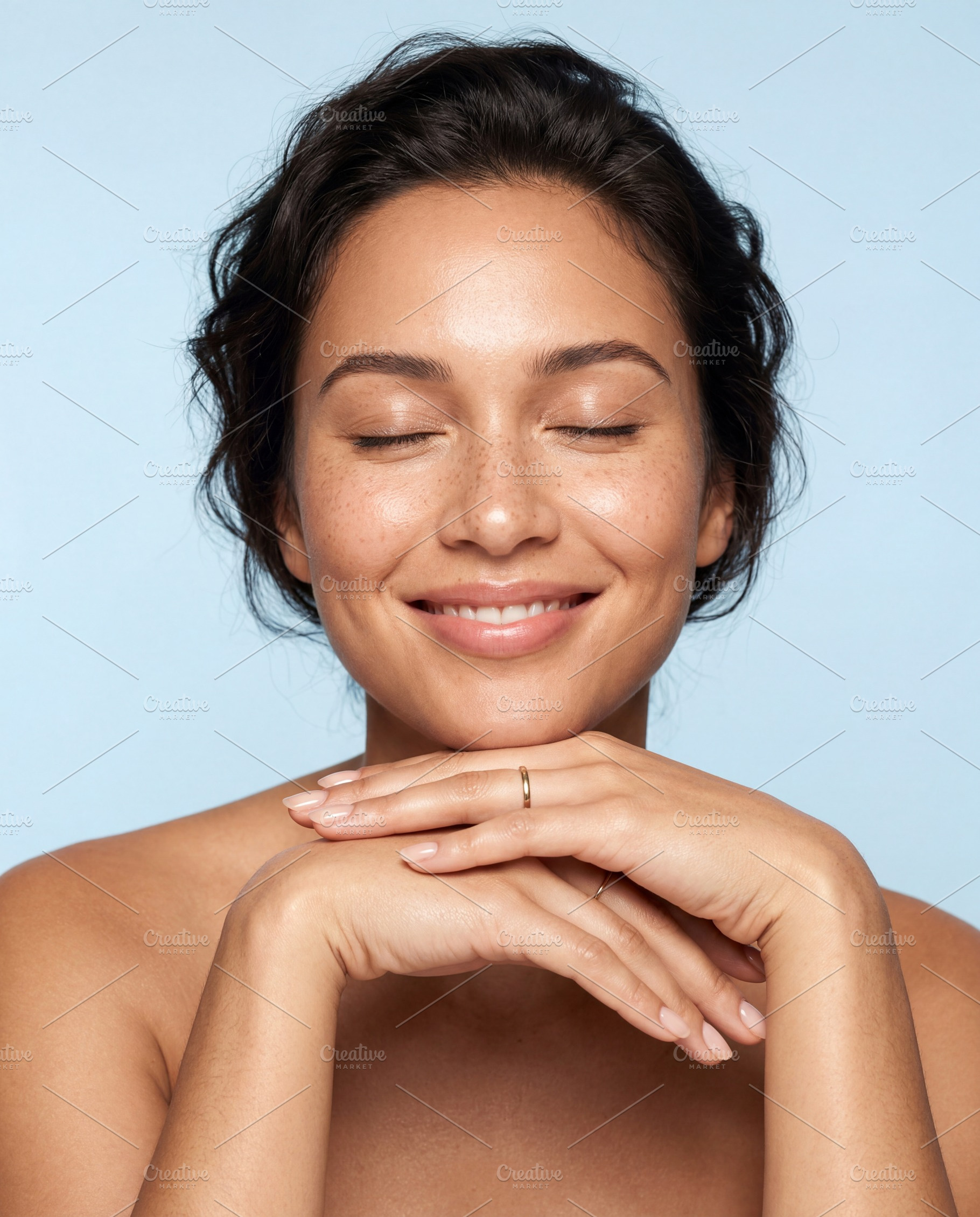 Radiant Young Woman with Freckles, a Beauty & Fashion Photo by Virgo Studio