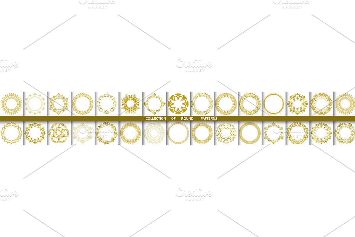 Vintage Big Set of Round Vector, an Illustration by FineArtStudio (Photo 1 of 3)