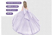 Lavender Quinceanera Clipart Set, an Illustration by TatiMockup (Thumbnail 6 of 6)
