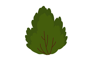 Bush icon. Deciduous plant, an Object Illustration by Things for designers