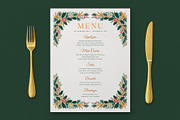 Woodland Christmas Menu Template, a Flyer Template by BrandPacks (Thumbnail 2 of 6)
