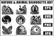 Elegant Nature & Wildlife SVG Set, an Object Graphic by jahid234 (Thumbnail 1 of 10)