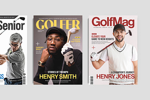 Golf Magazine Covers Set