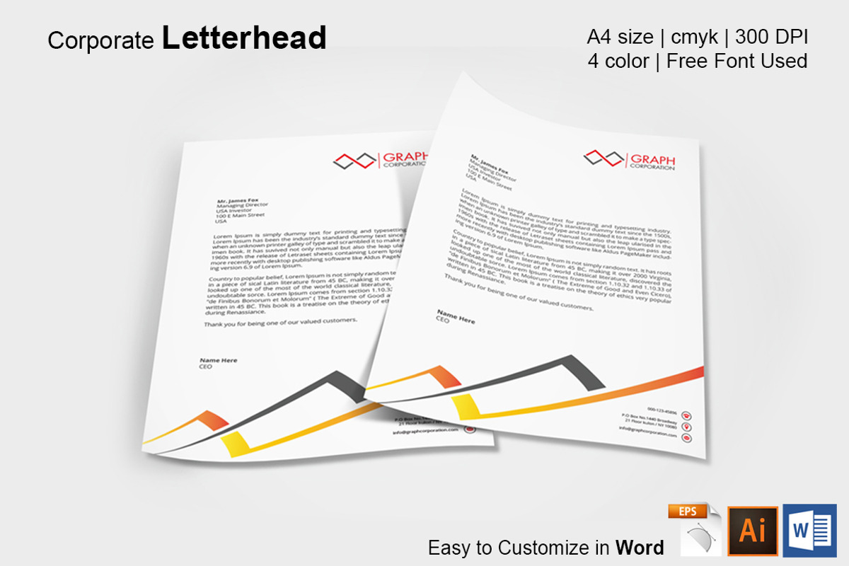 Letterhead, a Stationery Template by asimalikhan555 (Photo 10 of 10)