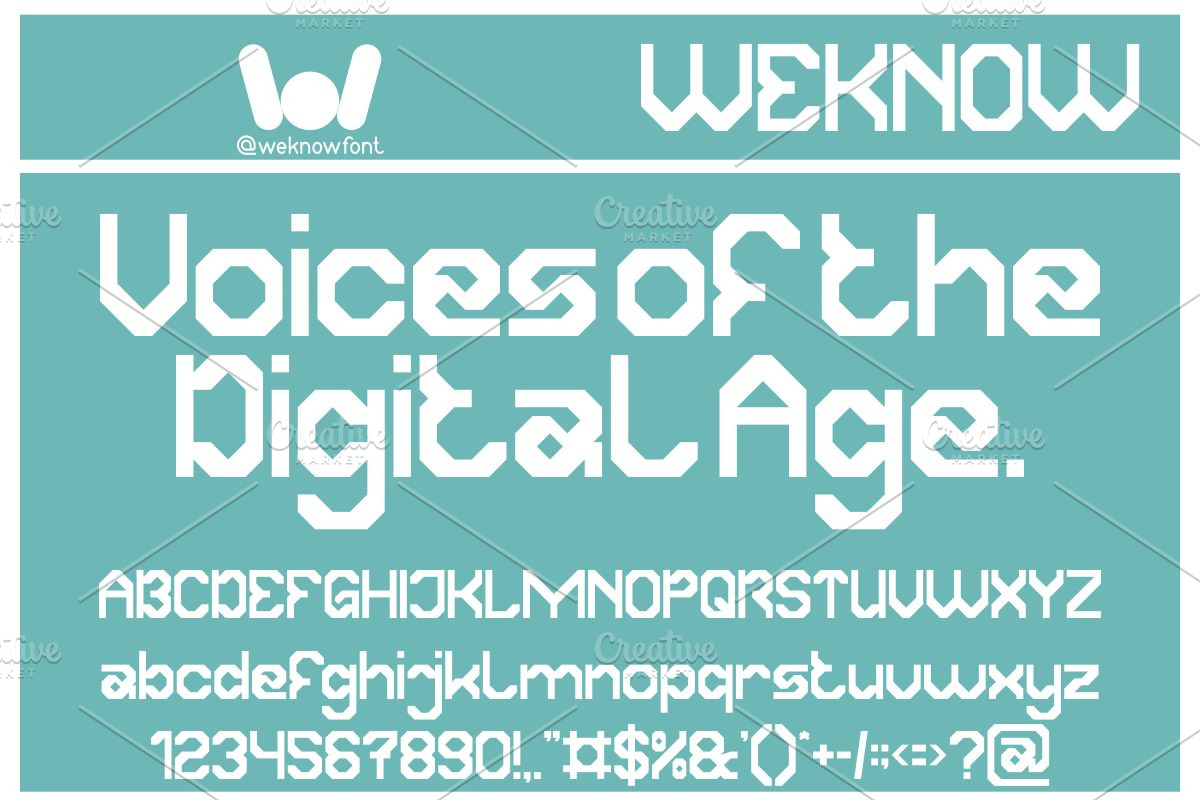 Modern Society font, a Font by weknow (Photo 3 of 8)