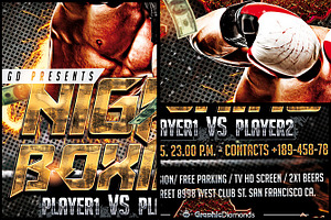 Night Boxing Flyer Template