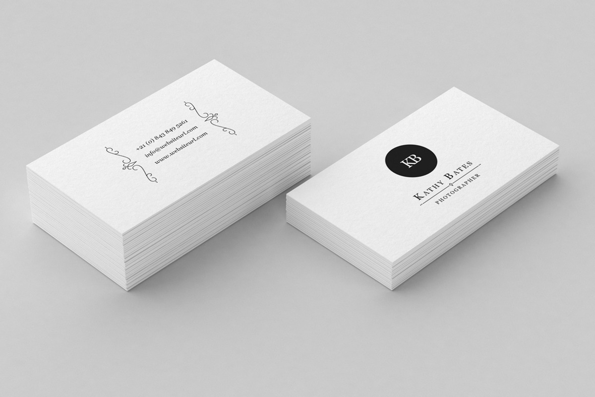 Minimal Photography Business Card, a Business Card Template by GraphicPick (Photo 2 of 5)