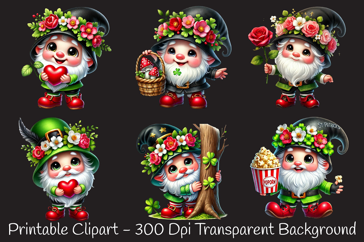 St. Patrick's Day Cute Gnome Sublima, an Illustration by RobertsArt (Photo 5 of 7)