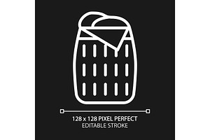 Laundry basket pixel perfect white, an Icon by IMG Visuals