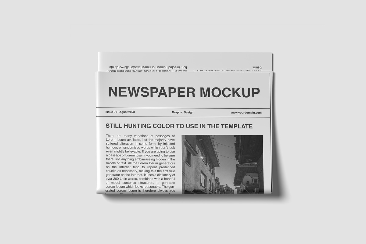 Newspaper Mockups, an Advertising Mockup by graphiccrew (Photo 3 of 13)