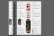 Clean Food Menu Template, a Stationery Template by ContestDesign (Thumbnail 2 of 3)