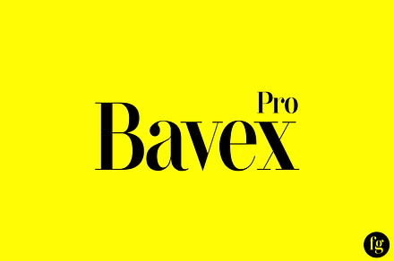Bavex Pro Font
