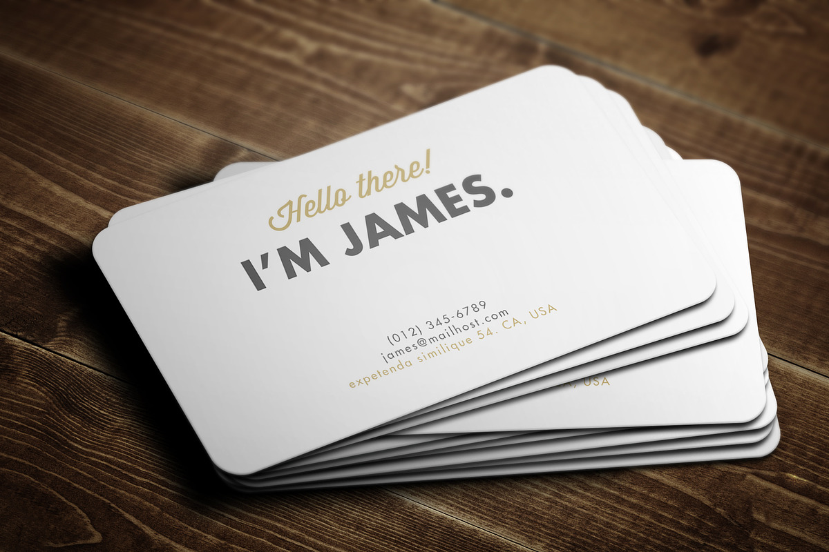 Gold Rush Business Card, a Business Card Template by Lucas Alexander (Photo 2 of 3)