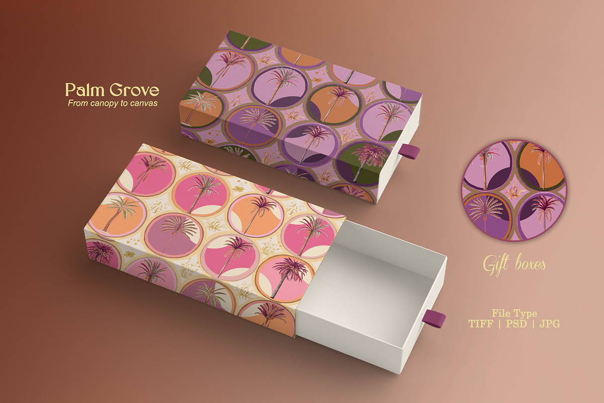 Palm Grove Prints & Patterns, a Pattern Graphic by GND ART STUDIO (Photo 4 of 8)
