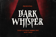 Dark Whisper - Serif Horror Font, a Serif Font by Sarid Ezra (Thumbnail 1 of 9)