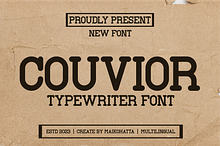 Couvior - Typewriter Font