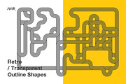 Retro Transparent Outline Shapes V02, a Graphic by dvtchk (Thumbnail 4 of 4)