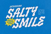 Salty Smile an Unique Display Font, a Handwritten Font by Blankids Studio (Thumbnail 1 of 10)