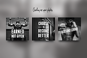 150 Inspirational Fitness Quotes, a Social Media Template by Delightful Design (Thumbnail 3 of 9)