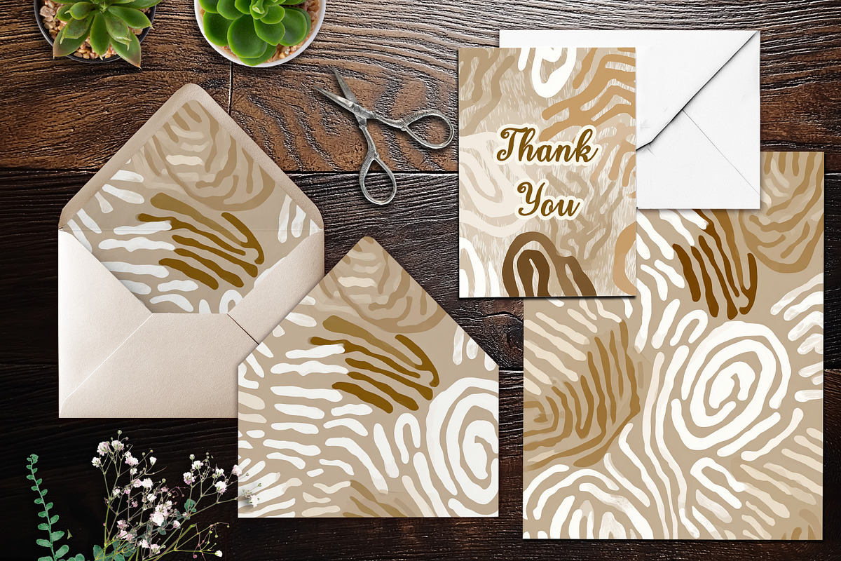 Desert Whisper Pattern Digital Paper, a Background Graphic by V Design Creator (Photo 4 of 12)