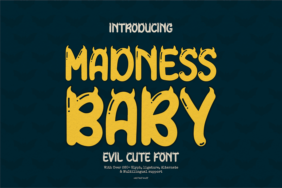 Madness Baby | Evil Cute Font, a Handwritten Font by gracetype_studio (Photo 1 of 12)