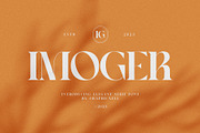 Imoger Elegant Serif Font, a Serif Font by Graphicxell (Thumbnail 1 of 10)