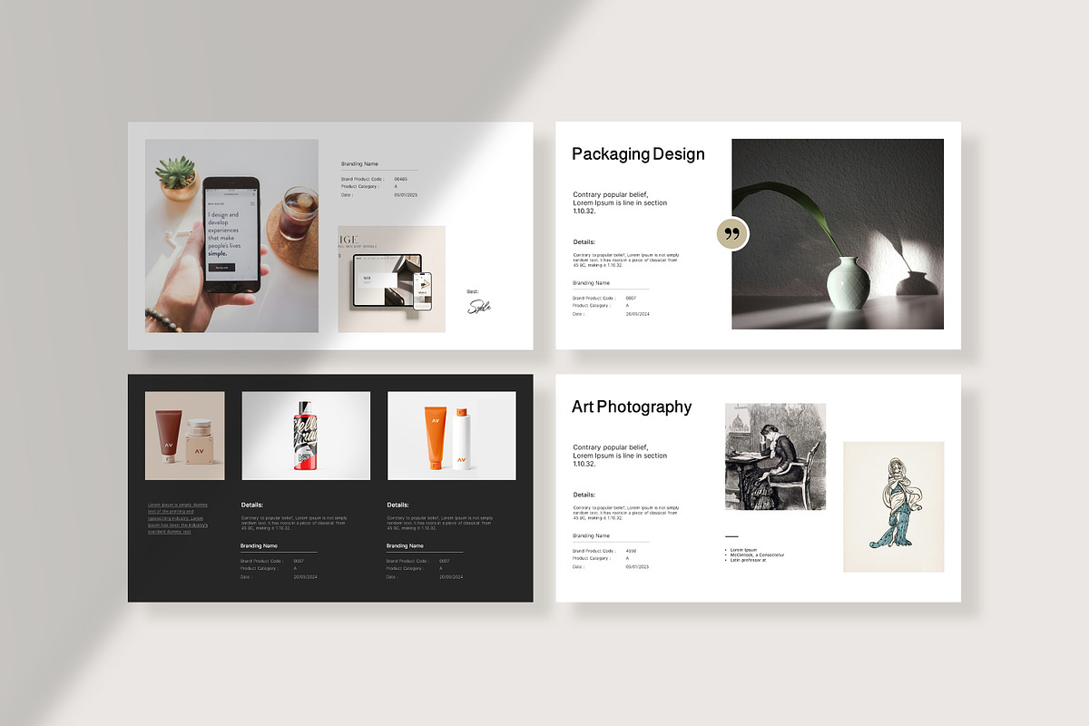 Brand Portfolio PowerPoint Template preview 7