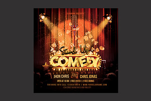 Comedy Flyer, a Flyer Template by DSGraphicDesign