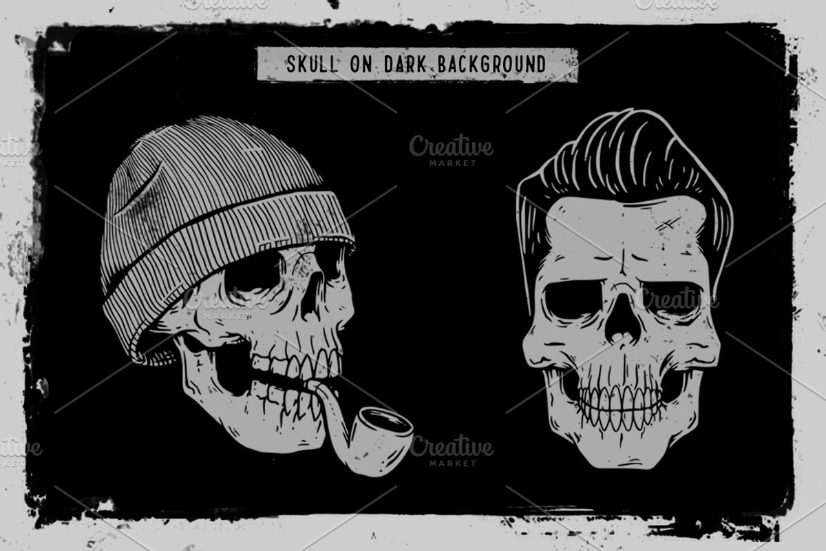 Skully illustration, an Illustration by Qiwbrother Studio (Photo 2 of 6)