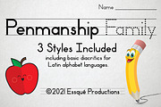 Penmanship Family, a Font by Essqué Productions (Thumbnail 1 of 5)