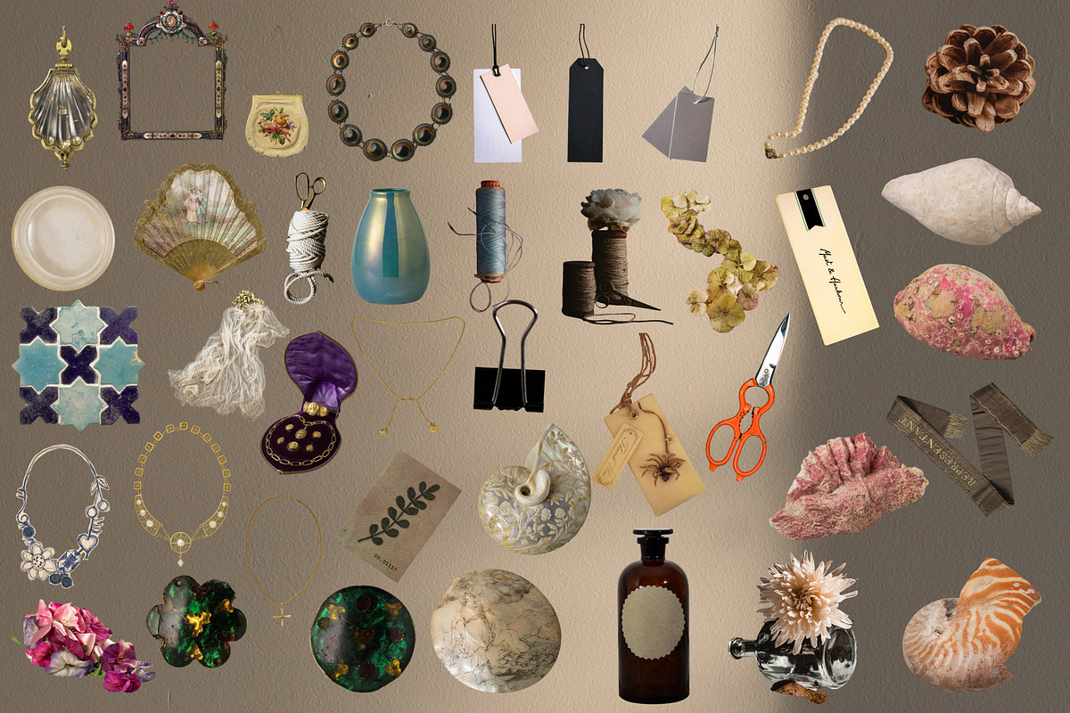 Heirloom Archive: Lace & Relics, an Object Graphic by Anzhelika (Photo 11 of 14)