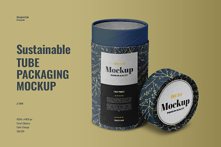 Sustainable Tube Packaging Mockup