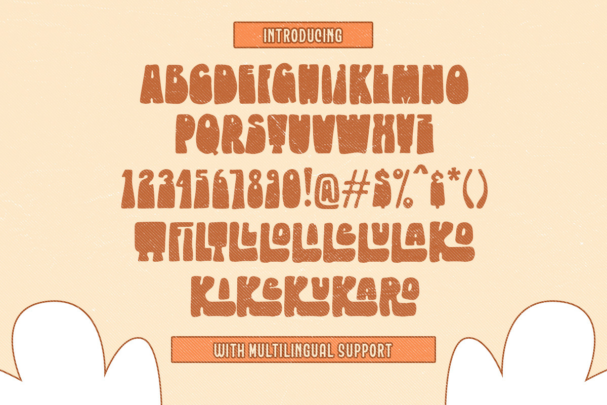 Glimpes of Groovy, a Font by Letterhend Studio (Photo 9 of 10)