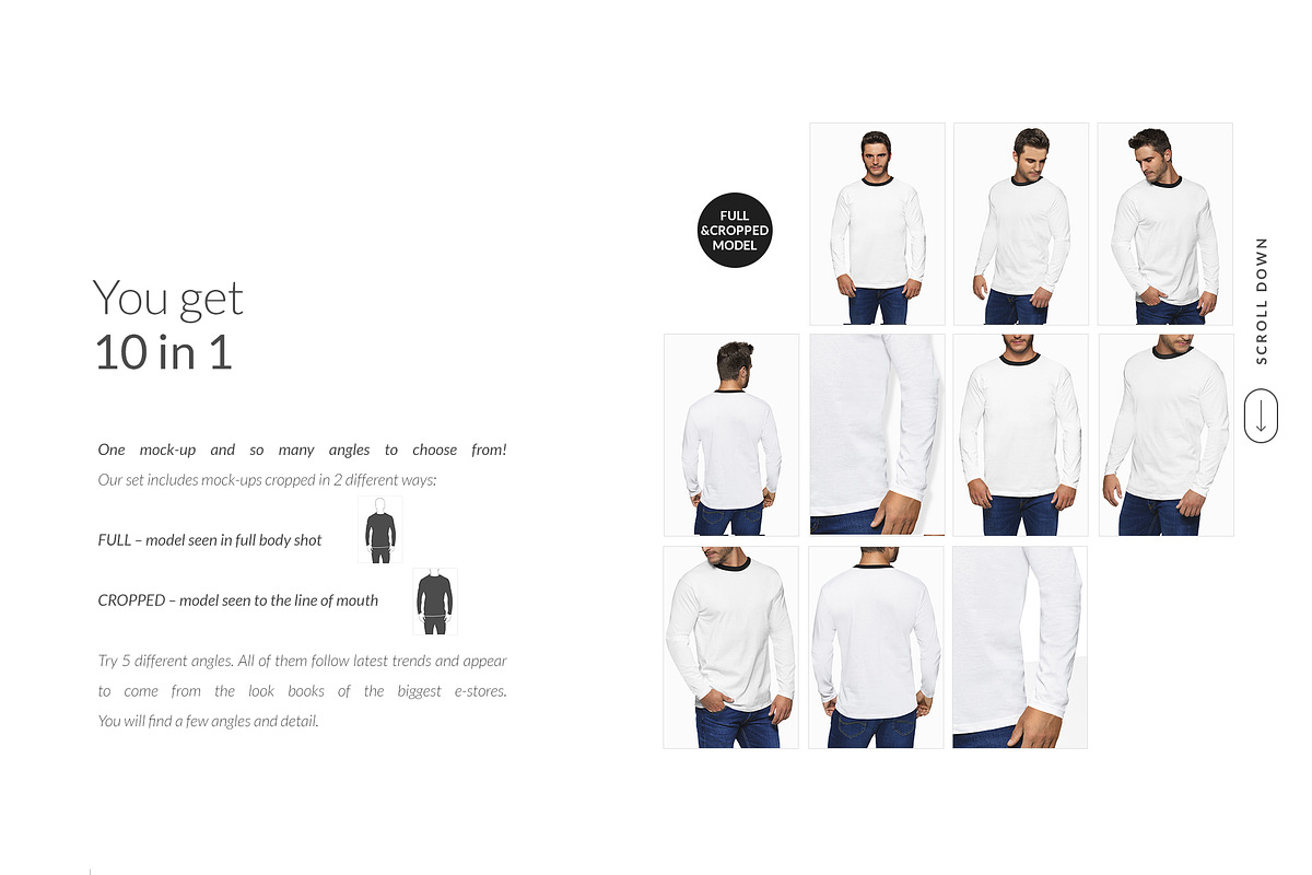 Men Longsleeve Mockups Set FREE DEMO, a Books & Magazine Mockup by Apparel_Mockups (Photo 9 of 24)