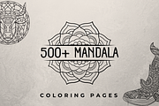 500+ Mandala Coloring Pages, an Illustration by ThePhoton (Thumbnail 1 of 2)