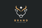 Buffalo Cow Bull Head logo design, a Branding & Logo Template by Andre (Thumbnail 1 of 3)