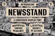 Newsstand - A Classic Vintage Font, a Sans Serif Font by The Type Fella (Thumbnail 1 of 7)