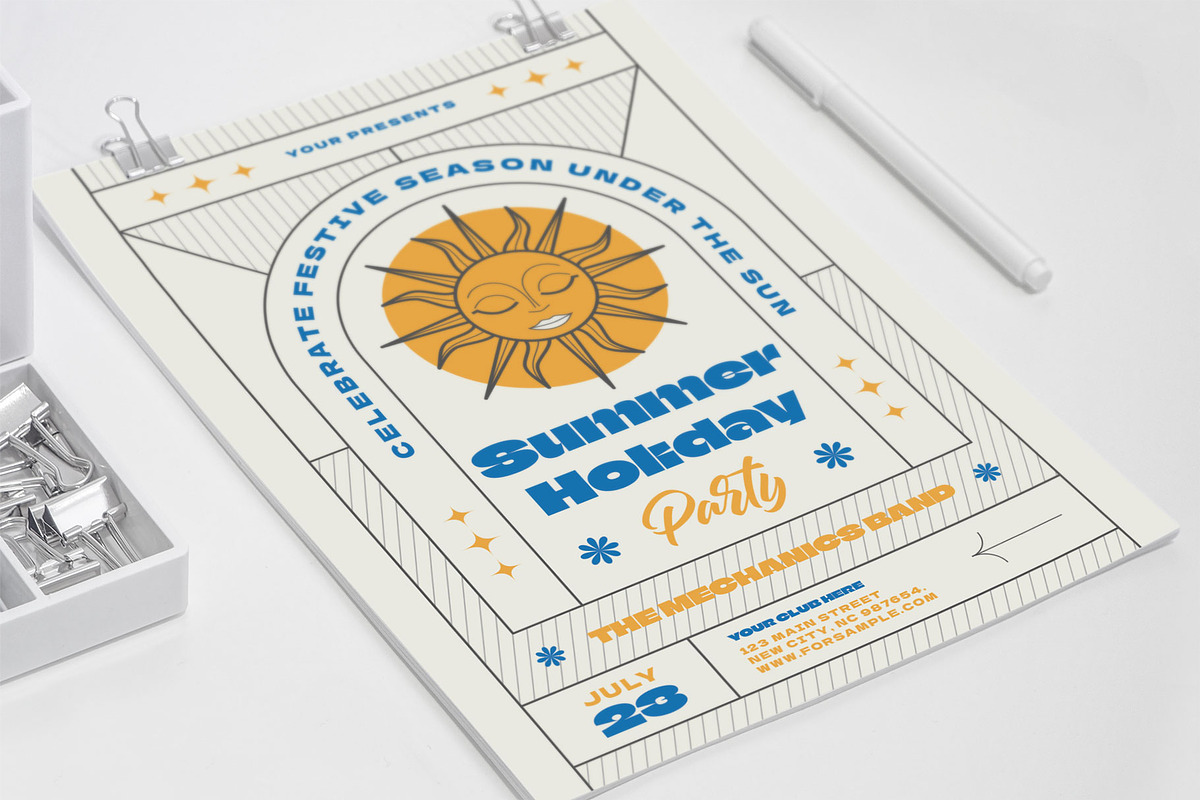 Celebrate Festive Season Summer, a Flyer Template by Me55enjah Design (Photo 4 of 4)