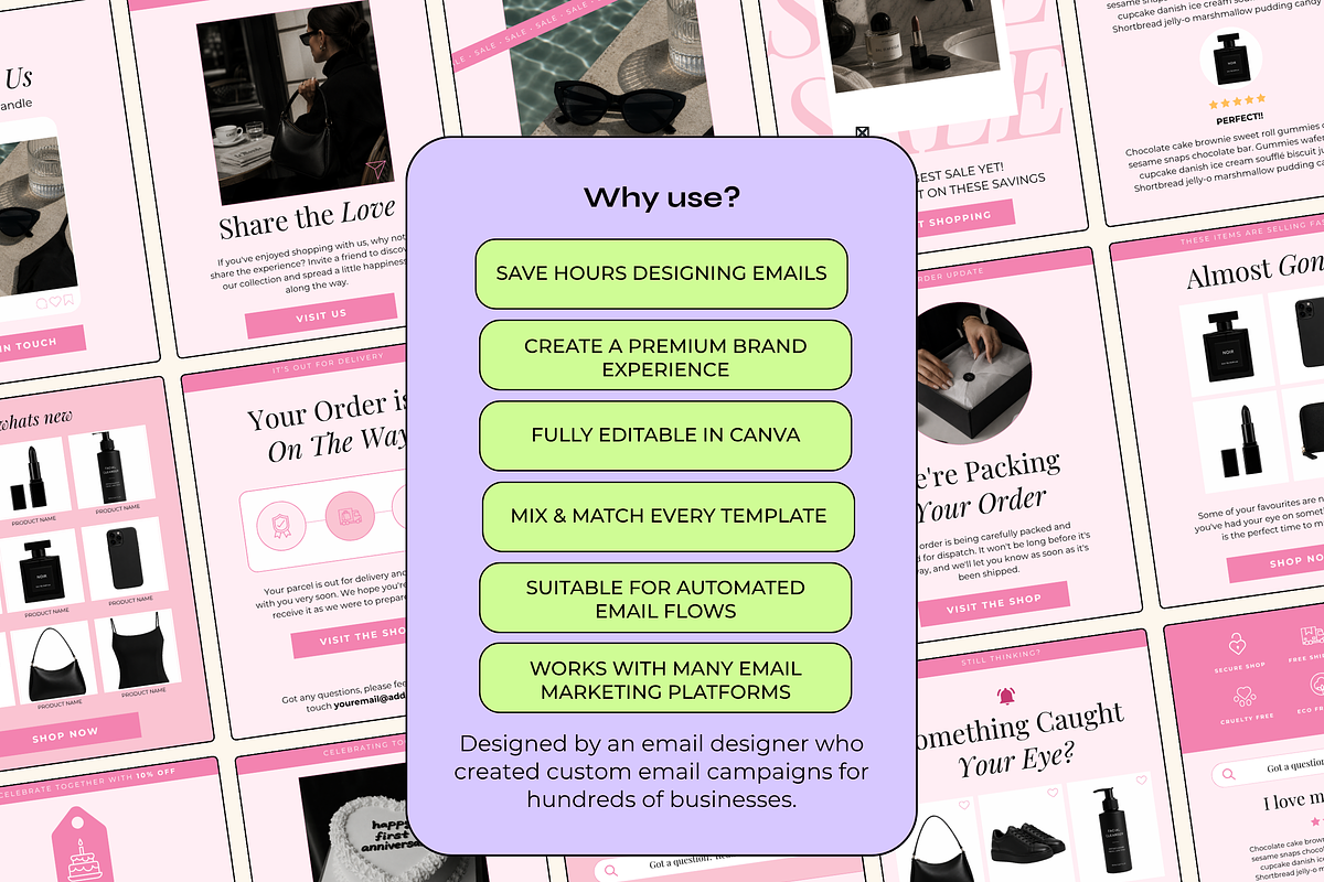 Canva Email Automation Templates, an Email Template by The Pixel Palace (Photo 3 of 10)