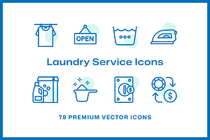 78 Laundry Service Icons