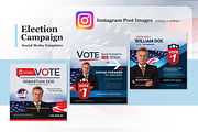 Election Campaign Social Media, a Social Media Template by kinzi21 (Thumbnail 3 of 4)