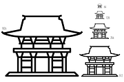 Landmarks of Japan - Tokyo 1, an Icon by Jozsef Balazs-Hegedus (Thumbnail 6 of 6)