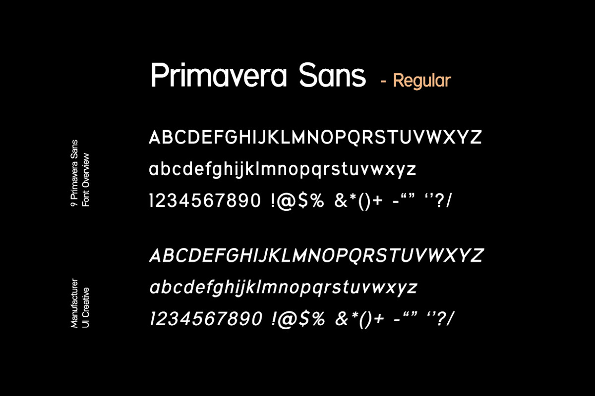 Primavera Sans Serif Font, a Sans Serif Font by UICreative (Photo 5 of 13)