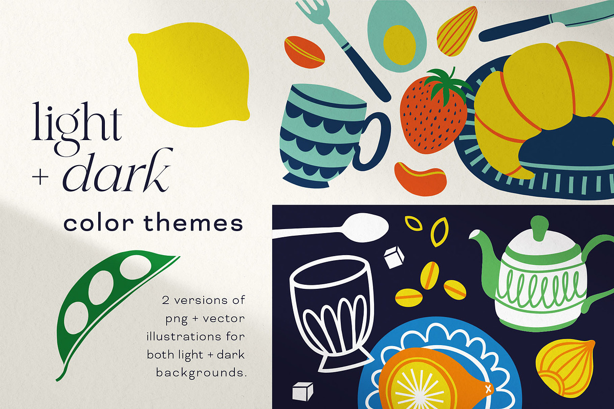 Folky Feast Graphic Collection, a Food Illustration by rouxsupplyco (Photo 10 of 12)