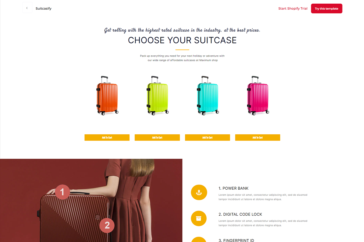 Suitcasify Store Shopify Template, a Shopify Template by LTheme (Photo 2 of 2)
