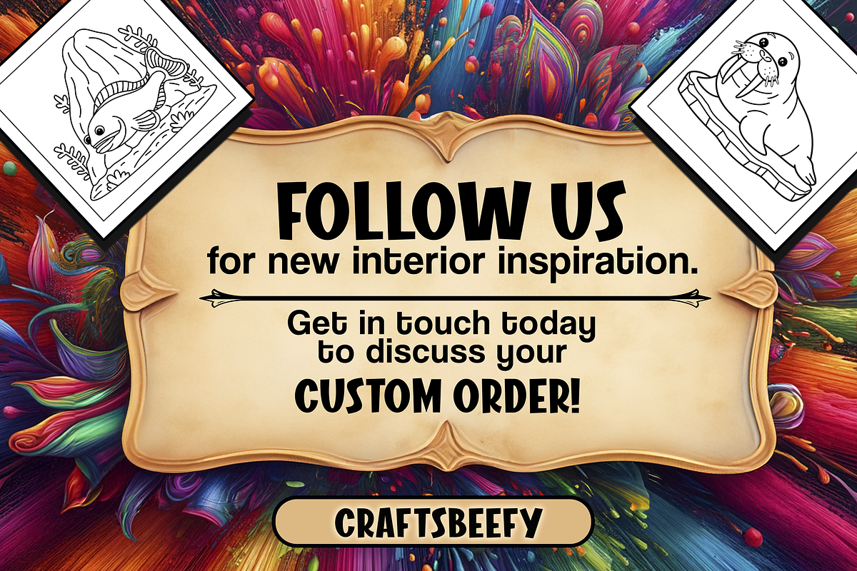 Bold and Easy Ocean Animals Coloring, an Animal Illustration by Craftsbeefy (Photo 4 of 4)