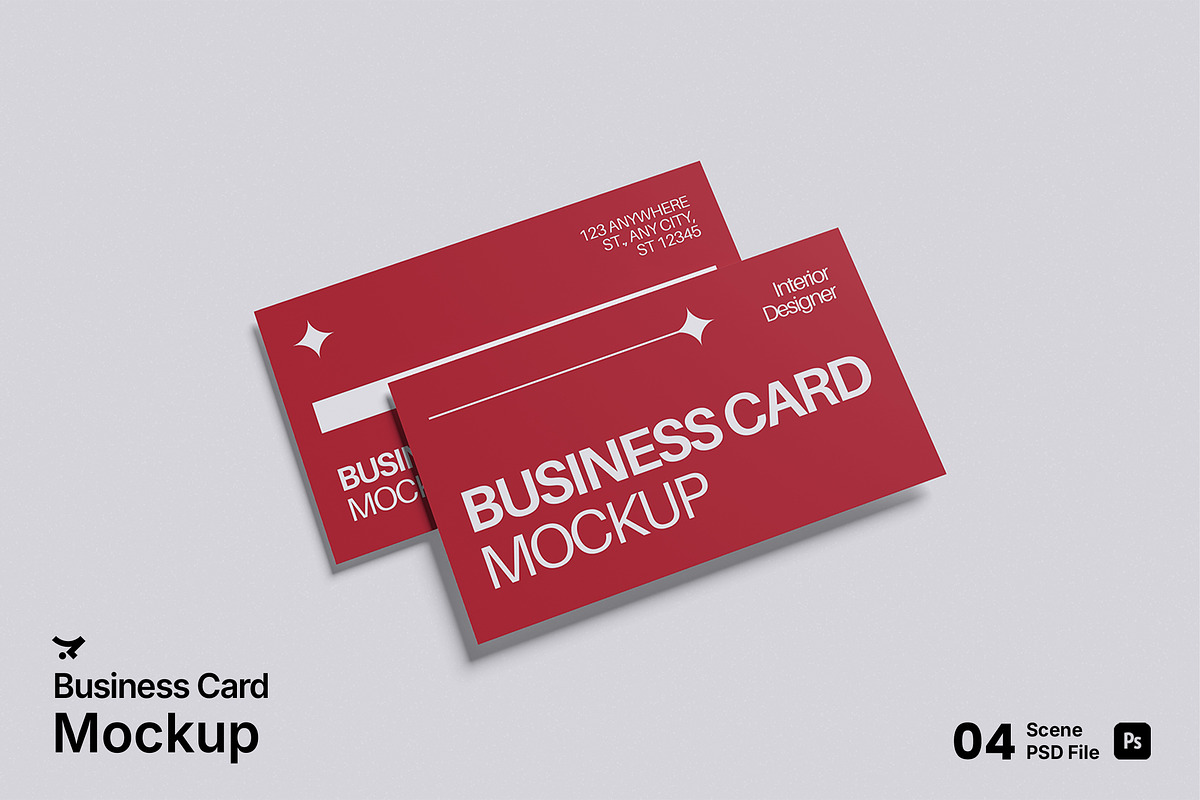 Business Card Mockup Bundle Set, an Advertising Mockup by Rielismee (Photo 1 of 5)