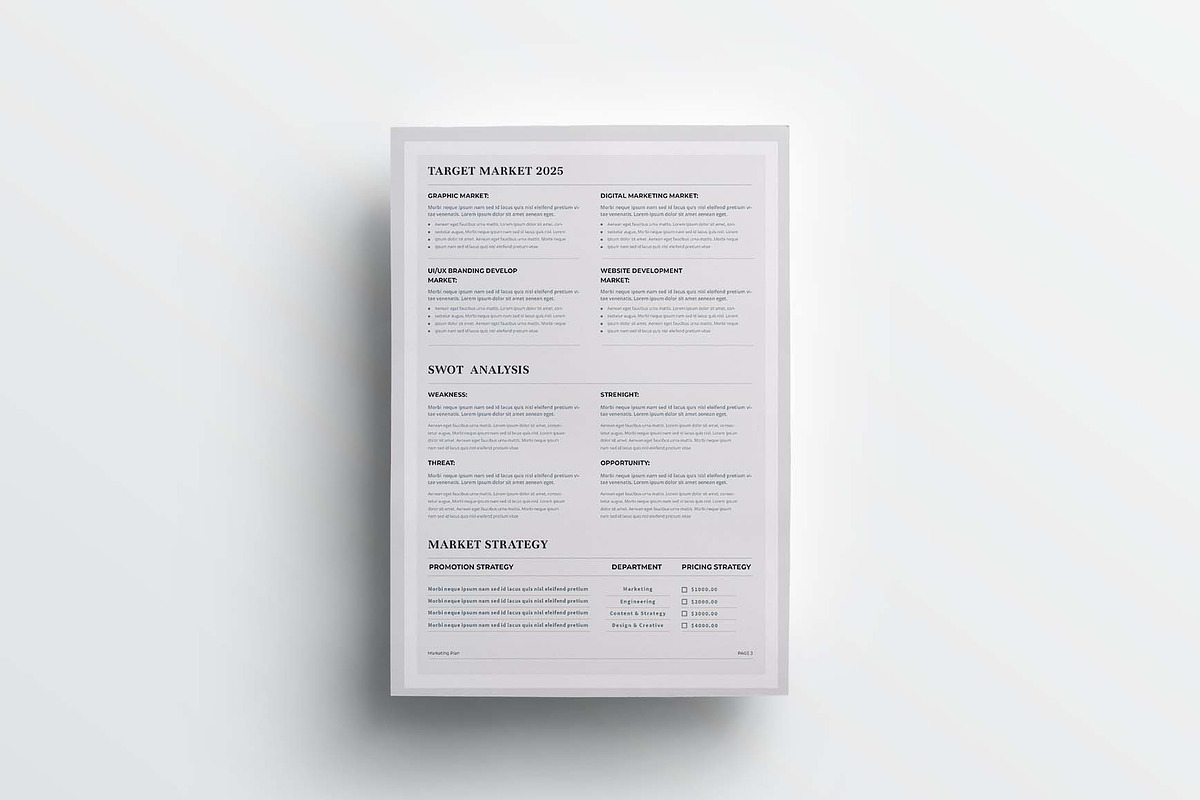 Marketing Plan | MS Word & Indesign, a Stationery Template by design_hut (Photo 6 of 7)